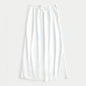 White Midi/Maxi Linen Skirt